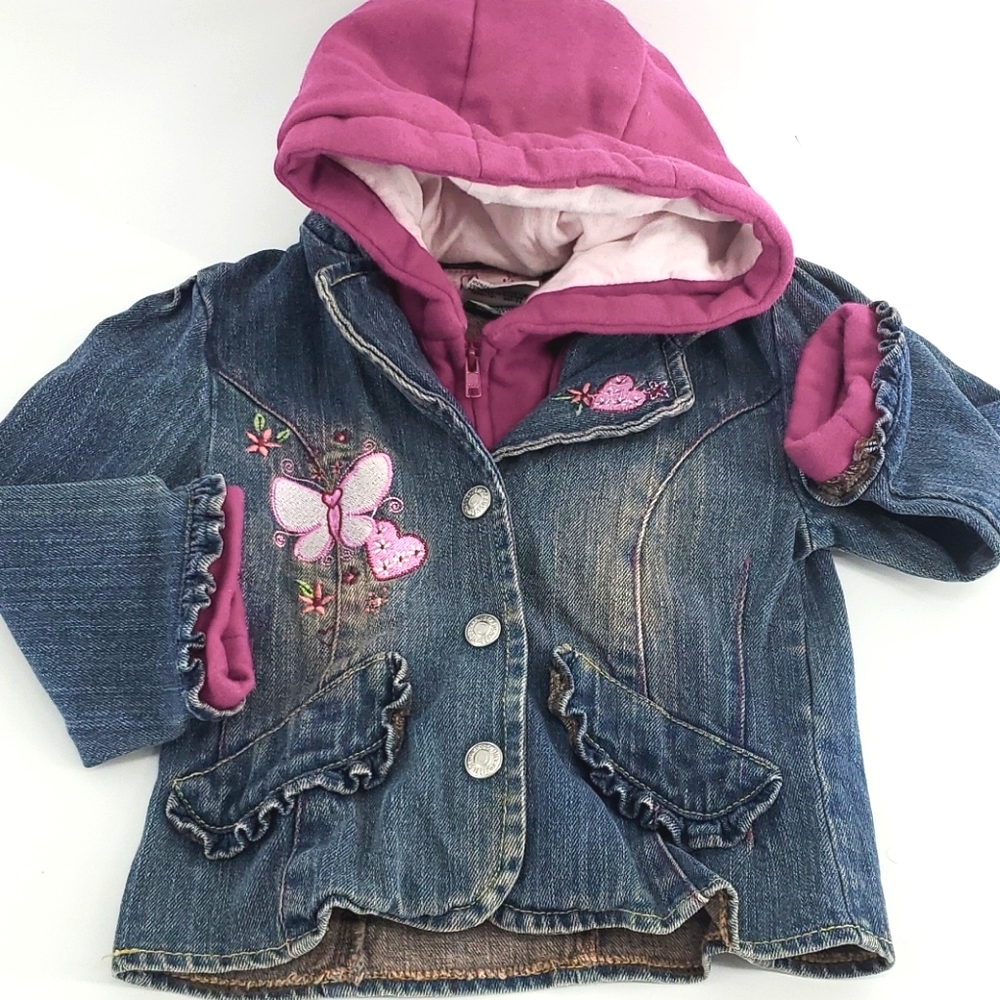 Levi's Toddler girls hooded denim jacket